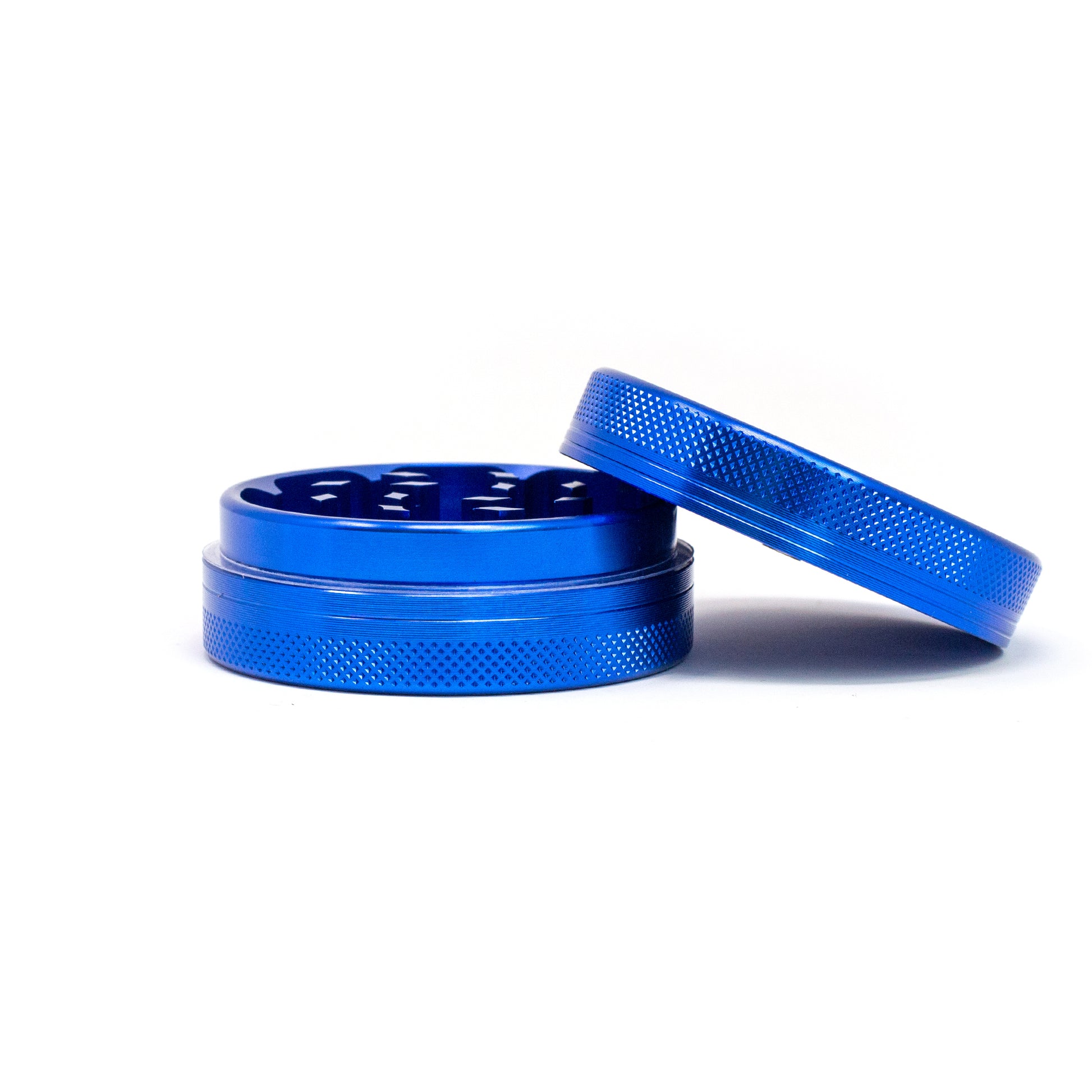 Metalen blauwe grinder (tweedelig)